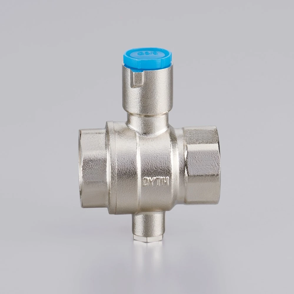 206-3 China Zhejiang Zhuji DUNYUN Brass Temperature-sensing Magnetic Lockable Manual Ball Valve for Water Media Redirect HVAC 206-3 China Zhejiang Zhuji DUNYUN Brass Temperature-sensing Magnetic Lockable Manual Ball Valve for Water Media Redirect HVAC